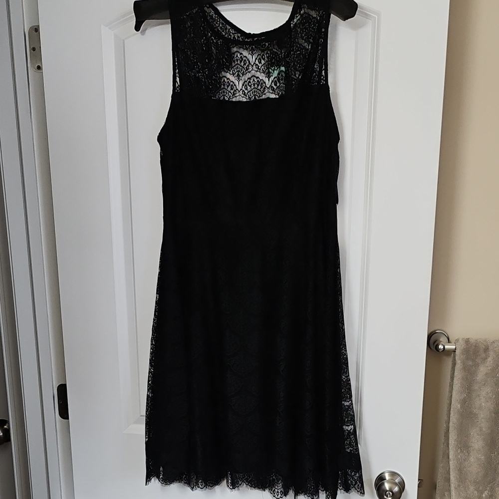 Kensie Black Sleeveless Scoop Neck Midi Sundress